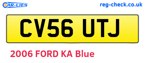 CV56UTJ are the vehicle registration plates.