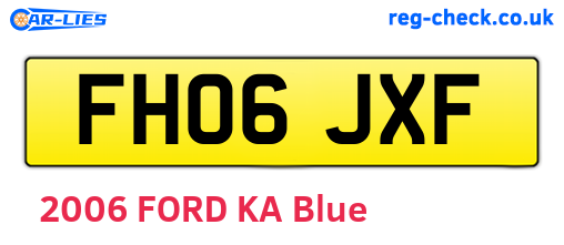 FH06JXF are the vehicle registration plates.