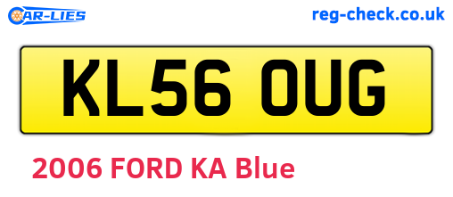 KL56OUG are the vehicle registration plates.