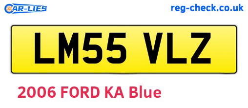 LM55VLZ are the vehicle registration plates.