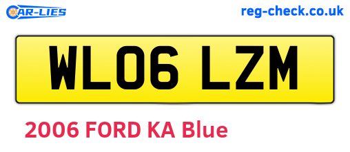 WL06LZM are the vehicle registration plates.