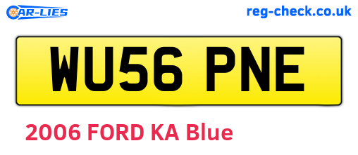WU56PNE are the vehicle registration plates.