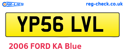 YP56LVL are the vehicle registration plates.