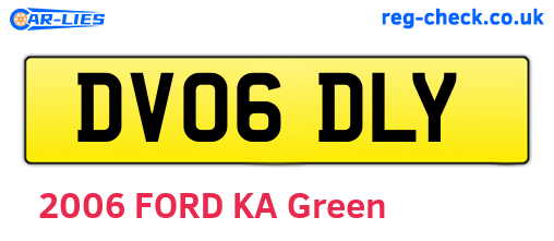 DV06DLY are the vehicle registration plates.