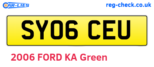 SY06CEU are the vehicle registration plates.