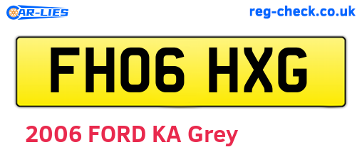FH06HXG are the vehicle registration plates.