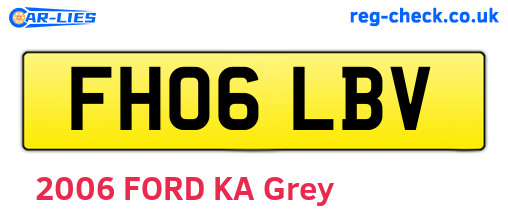 FH06LBV are the vehicle registration plates.