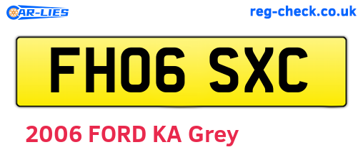 FH06SXC are the vehicle registration plates.