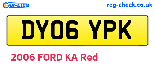 DY06YPK are the vehicle registration plates.