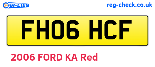 FH06HCF are the vehicle registration plates.
