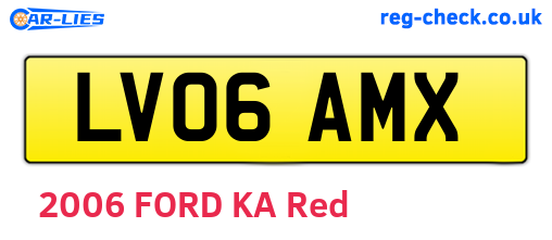 LV06AMX are the vehicle registration plates.