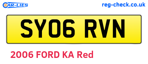SY06RVN are the vehicle registration plates.