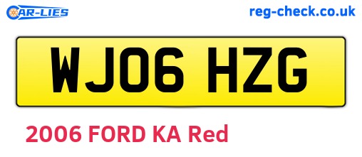 WJ06HZG are the vehicle registration plates.