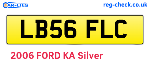 LB56FLC are the vehicle registration plates.