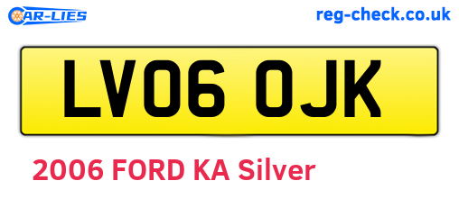 LV06OJK are the vehicle registration plates.