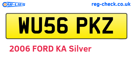 WU56PKZ are the vehicle registration plates.