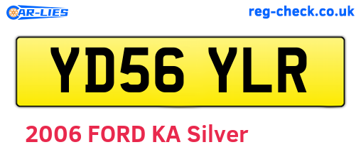 YD56YLR are the vehicle registration plates.