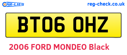 BT06OHZ are the vehicle registration plates.