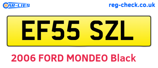 EF55SZL are the vehicle registration plates.