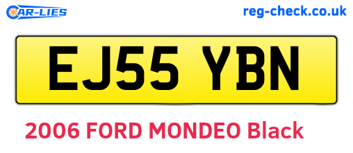 EJ55YBN are the vehicle registration plates.