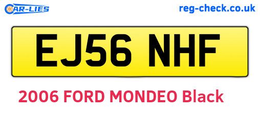 EJ56NHF are the vehicle registration plates.