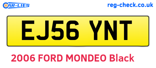 EJ56YNT are the vehicle registration plates.