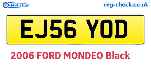 EJ56YOD are the vehicle registration plates.