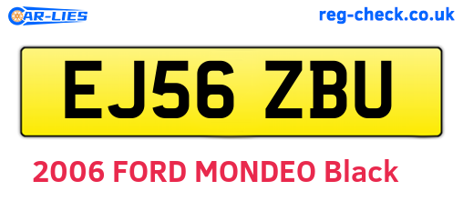 EJ56ZBU are the vehicle registration plates.