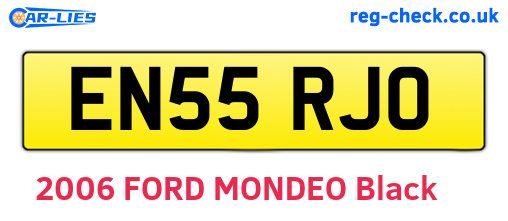 EN55RJO are the vehicle registration plates.