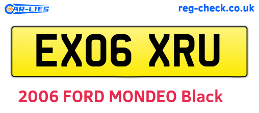 EX06XRU are the vehicle registration plates.