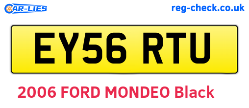 EY56RTU are the vehicle registration plates.