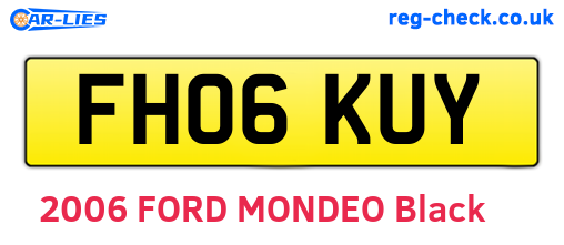 FH06KUY are the vehicle registration plates.