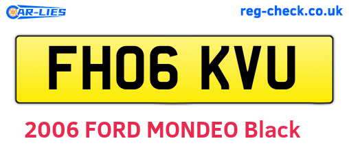 FH06KVU are the vehicle registration plates.