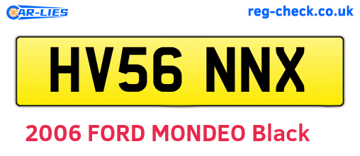 HV56NNX are the vehicle registration plates.