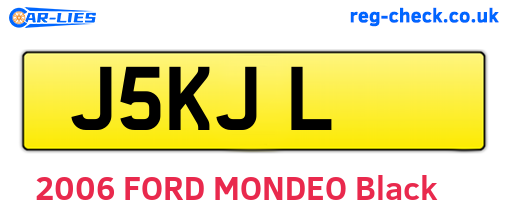 J5KJL are the vehicle registration plates.