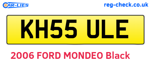 KH55ULE are the vehicle registration plates.