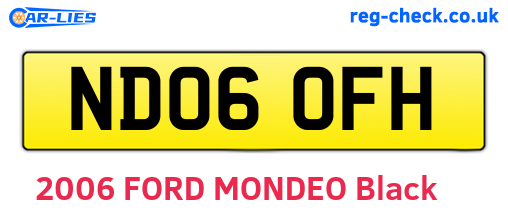 ND06OFH are the vehicle registration plates.
