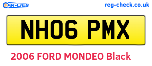 NH06PMX are the vehicle registration plates.