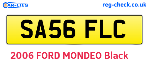 SA56FLC are the vehicle registration plates.