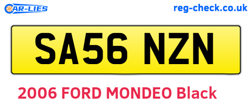 SA56NZN are the vehicle registration plates.