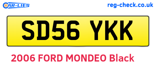 SD56YKK are the vehicle registration plates.
