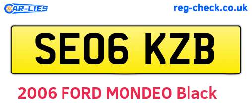 SE06KZB are the vehicle registration plates.