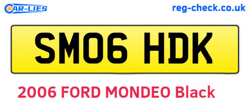 SM06HDK are the vehicle registration plates.