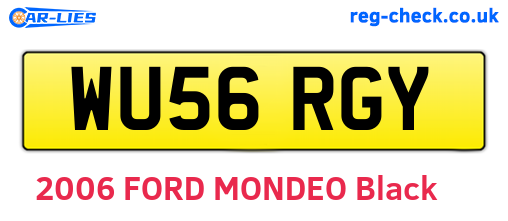 WU56RGY are the vehicle registration plates.
