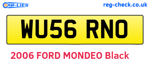 WU56RNO are the vehicle registration plates.