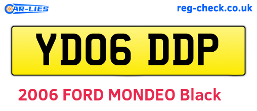 YD06DDP are the vehicle registration plates.