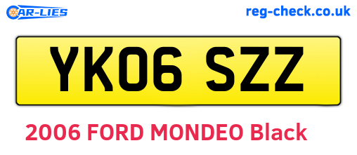 YK06SZZ are the vehicle registration plates.