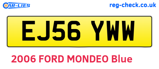 EJ56YWW are the vehicle registration plates.