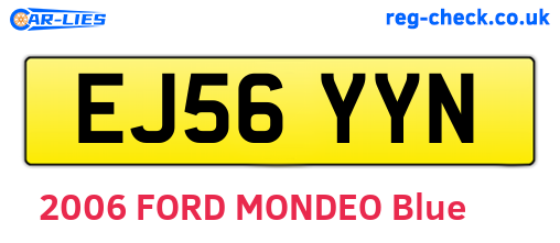EJ56YYN are the vehicle registration plates.