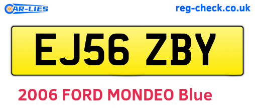 EJ56ZBY are the vehicle registration plates.